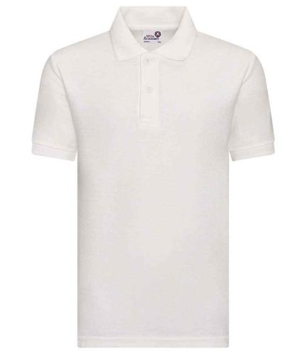 AWDis Academy Kids Piqu� Polo Shirt - WHI - 13